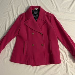 Crown & Ivy Pink Peacoat